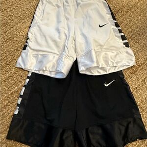 Nike Boys Elite Dri-Fit Basketball Shorts Lot of Two Pairs Size Large